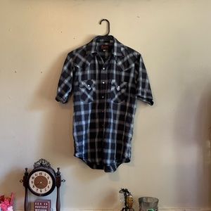 Plaid Snap Button Shirt
